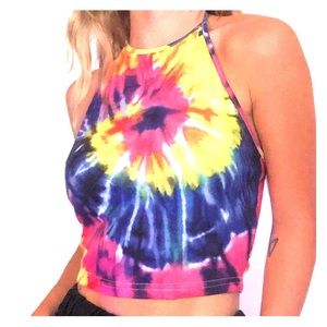 Tie dye halter top